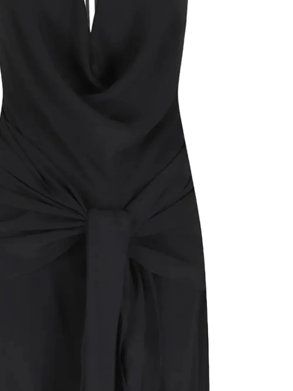 Federica Tosi Maxi-jurk met gestrikte taille Zwart