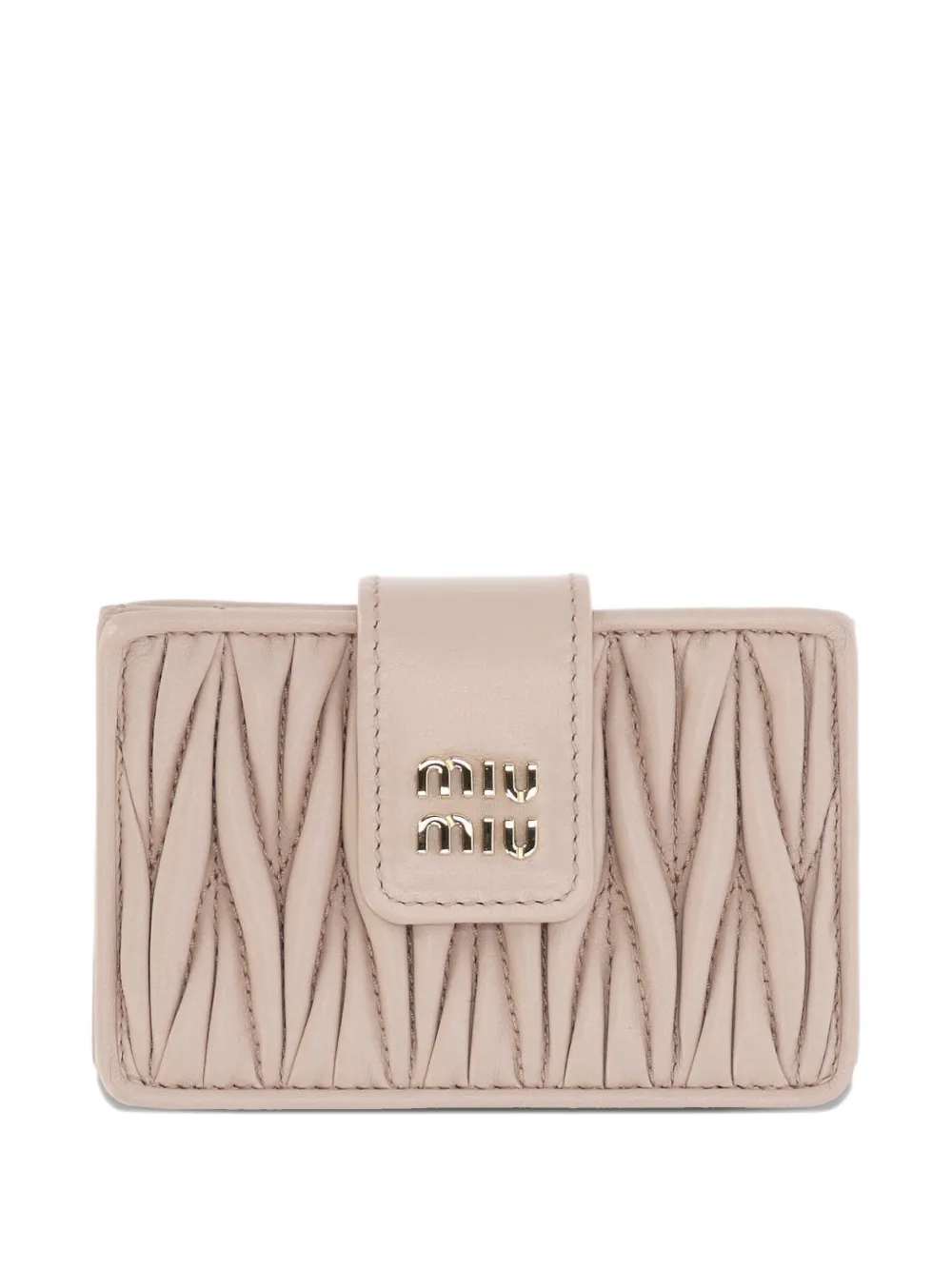 Miu Miu Matelasse card holder - Toni neutri