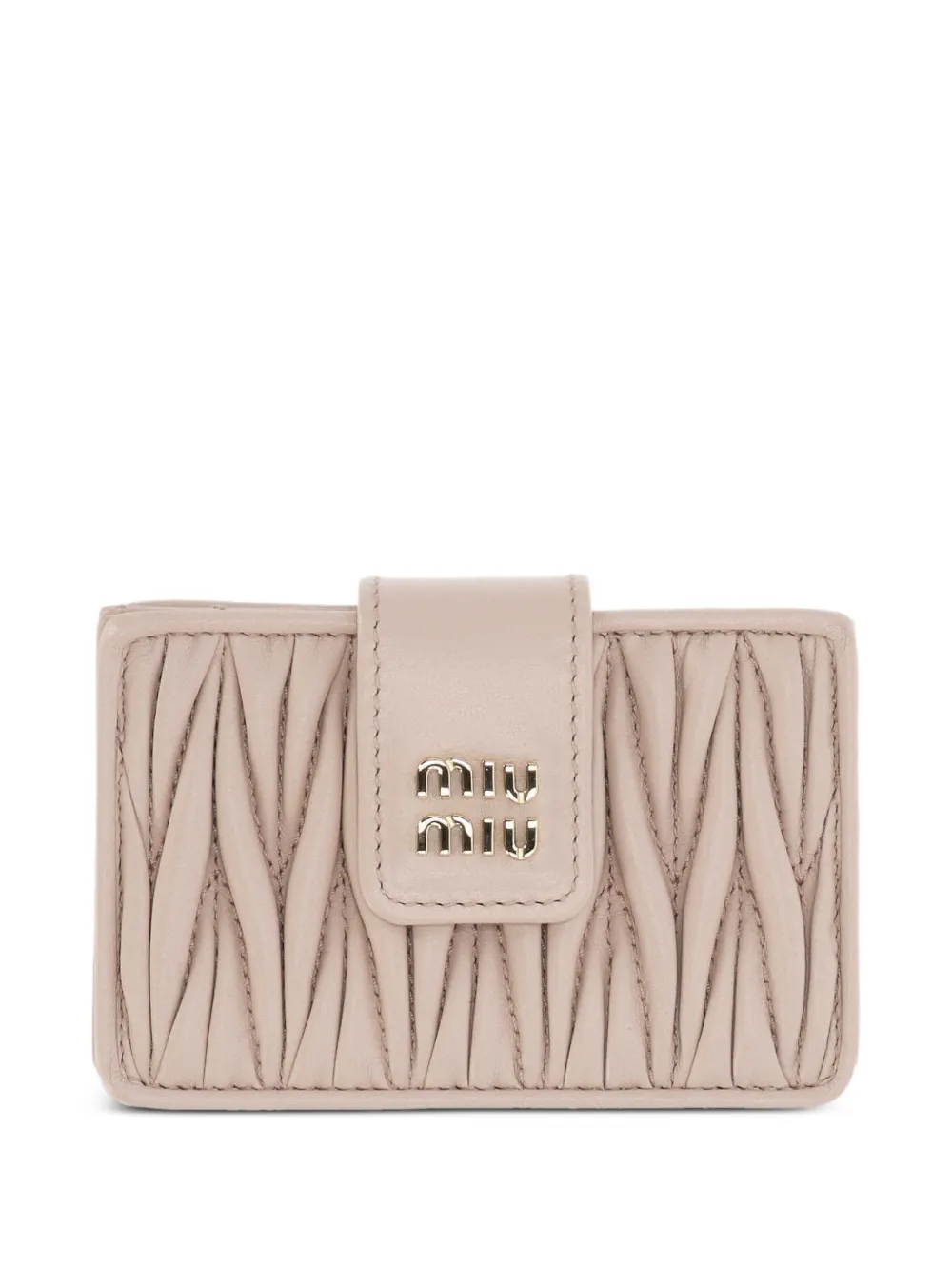 Miu Miu Matelasse card holder - Toni neutri