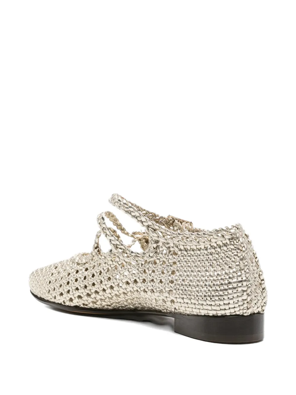 Carel Paris braided strap flats Zilver