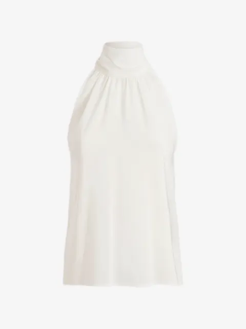 PT Torino Anita bow-detail halterneck top