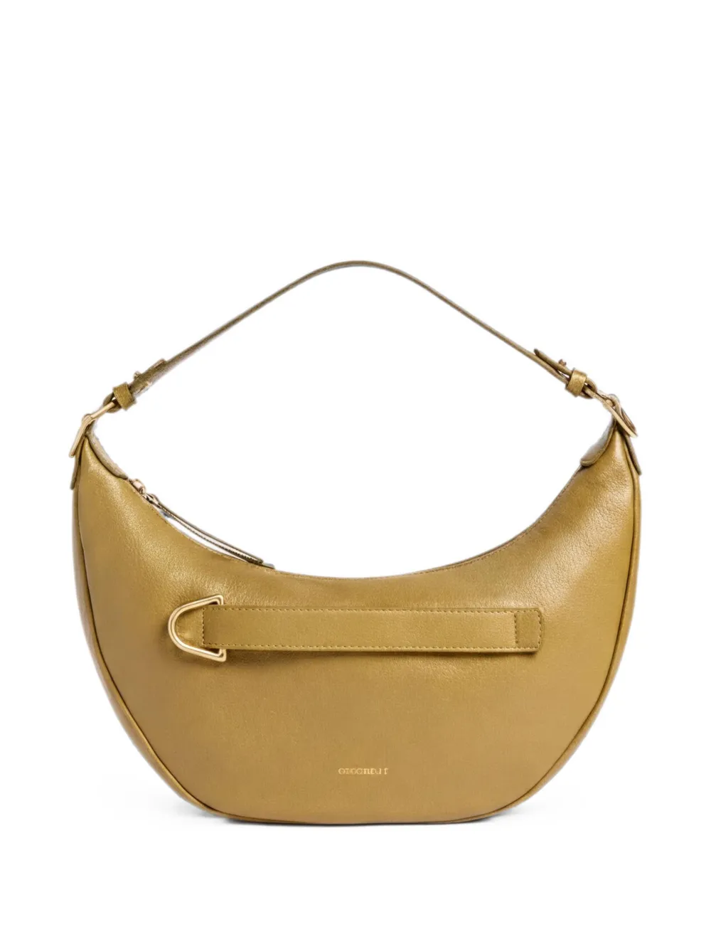 Coccinelle logo-detail leather shoulder bag - Green