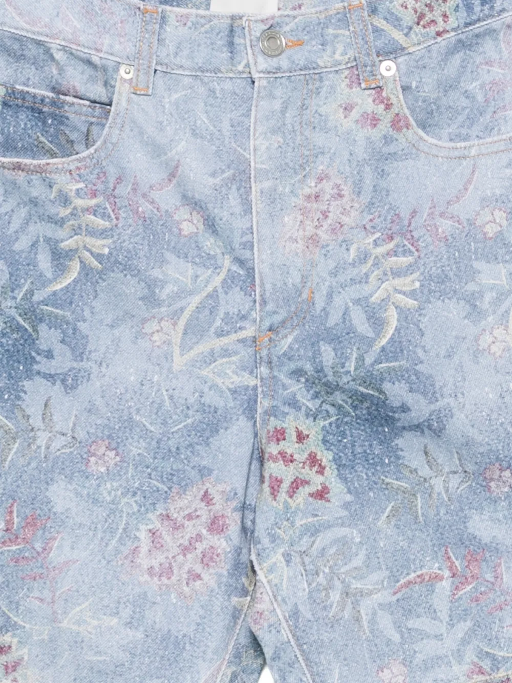 MARANT Shorts met bloemenprint Blauw