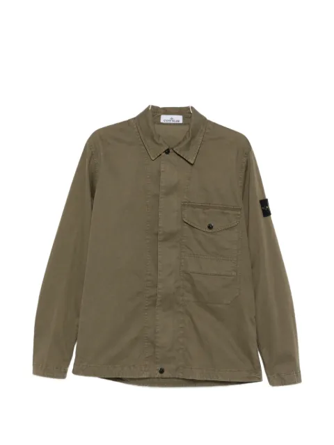 Stone Island Compass logo-patch shirt