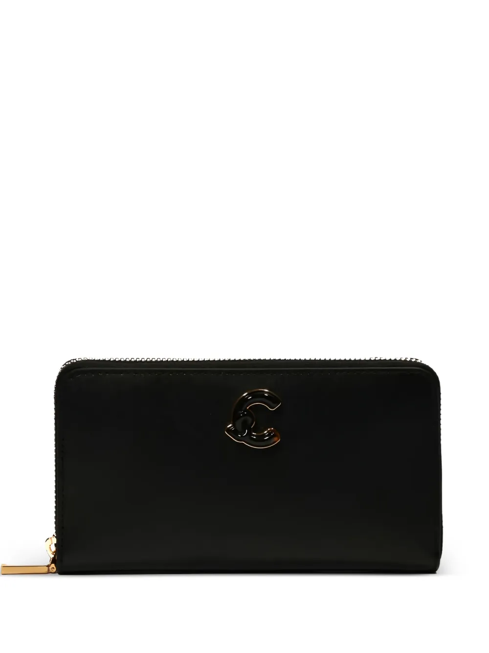 Coccinelle logo-plaque zip-around wallet - Nero