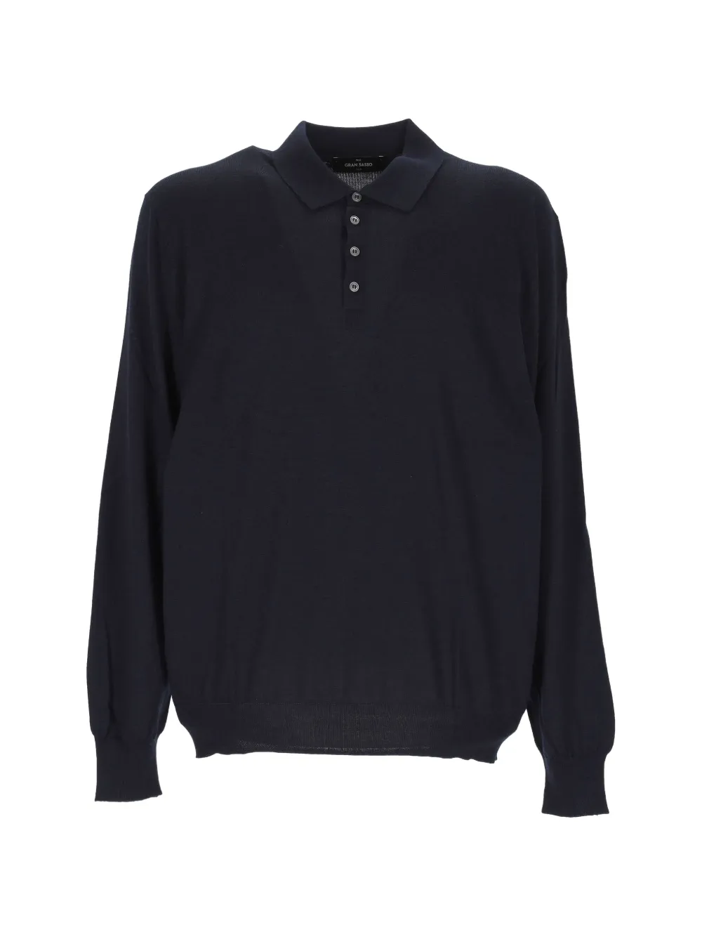 Gran Sasso long-sleeved polo shirt - Blu