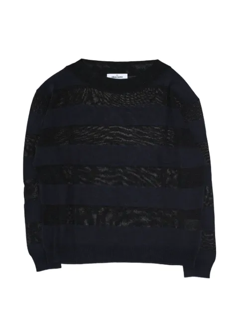 Gran Sasso openwork striped sweater