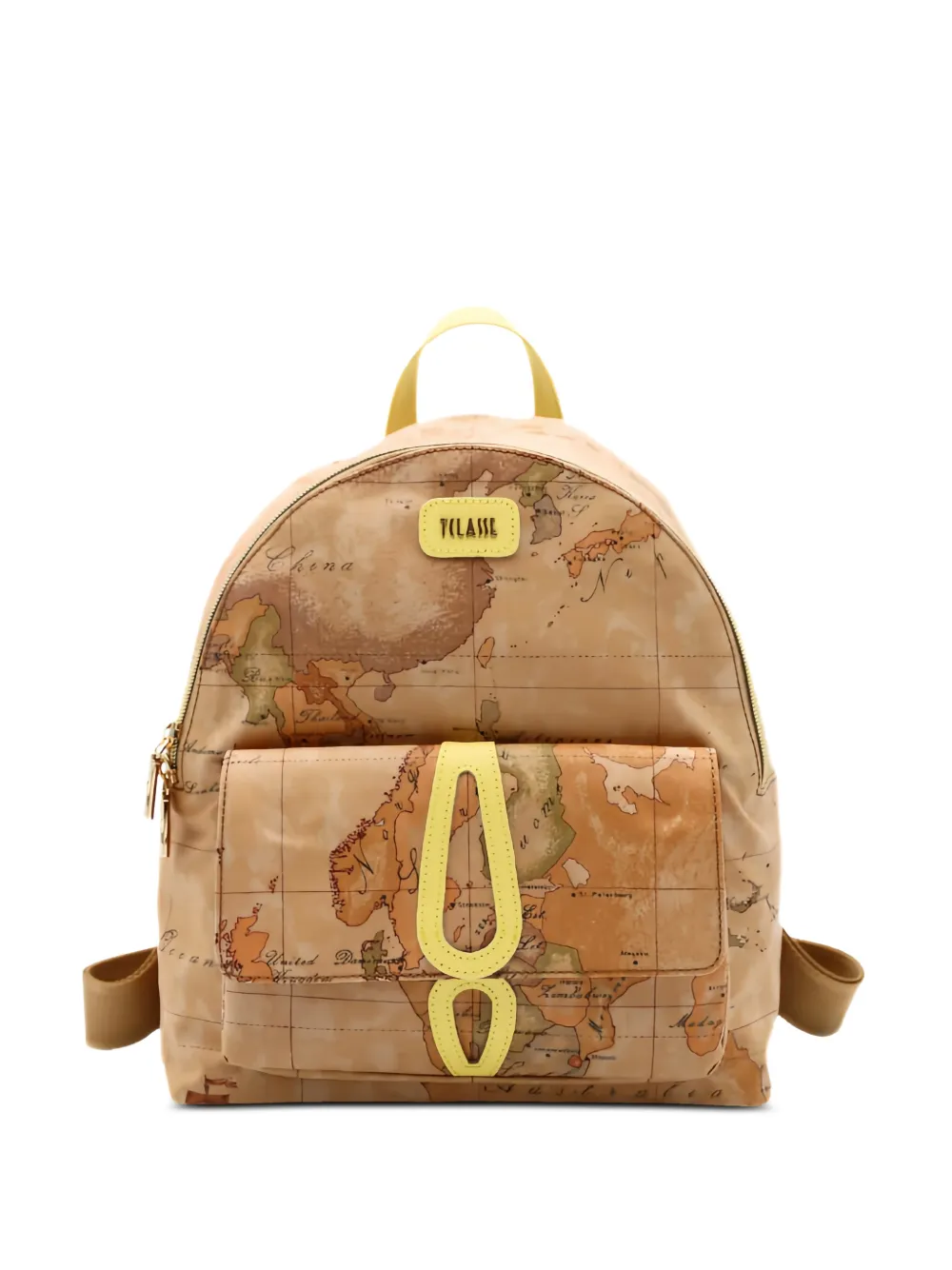 ALVIERO MARTINI 1° CLASSE Geo Classic map-print backpack - Toni neutri
