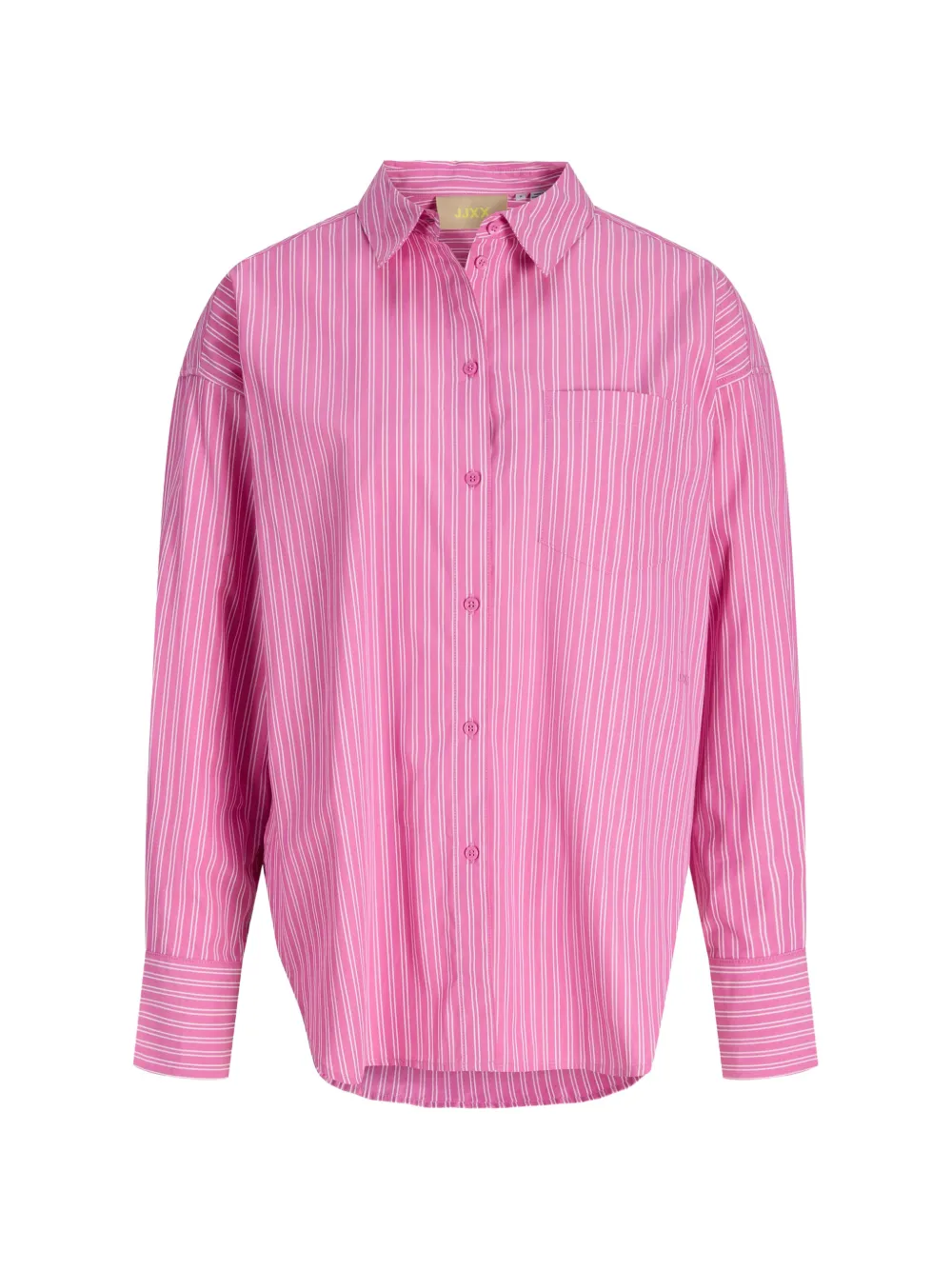 JJXX Camicia JXJAMIE in popeline a righe - Rosa