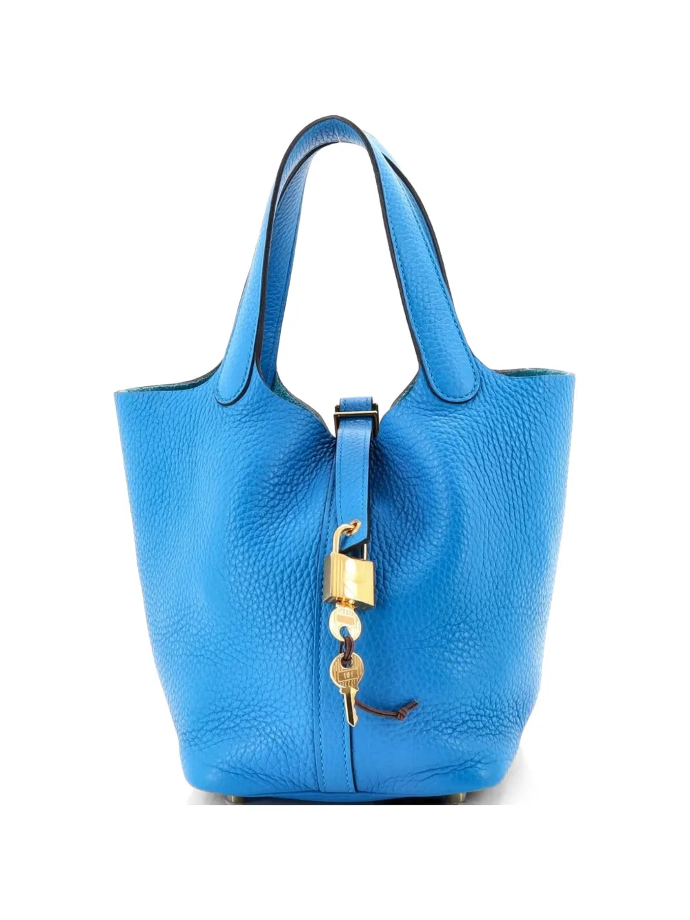 Hermès Pre-Owned Picotin Lock Bag Clemence PM bucket bag - Blue