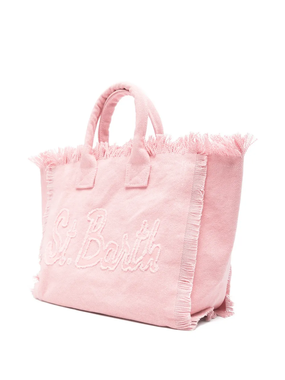 MC2 Saint Barth Kids Shopper met franje Roze