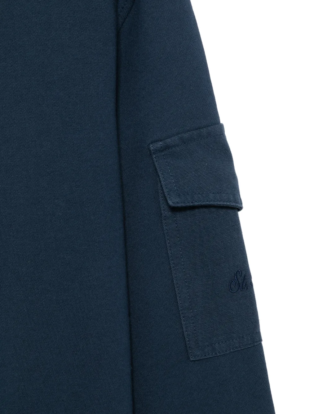 MC2 Saint Barth Chester trui met ronde hals en zak Blauw