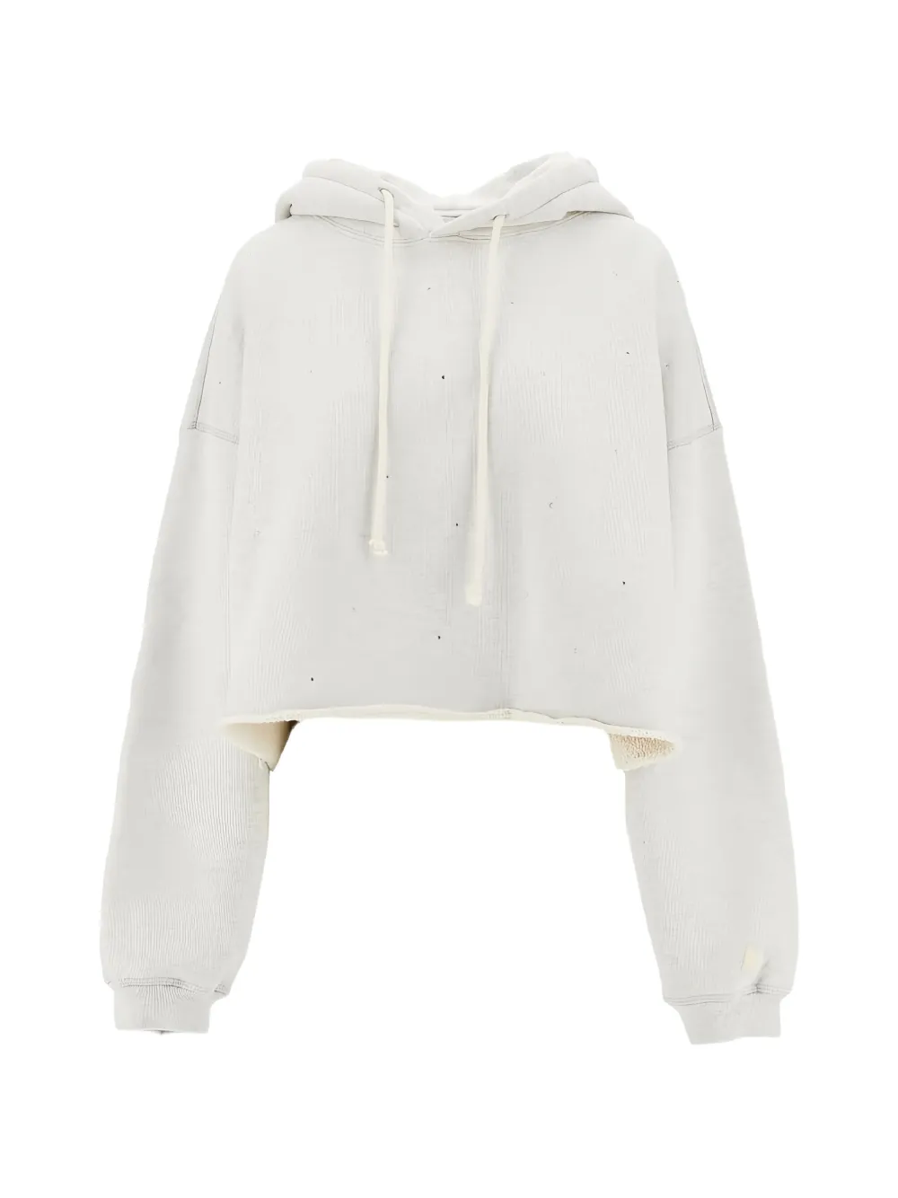 Golden Goose drawstring cropped hoodie - Grey