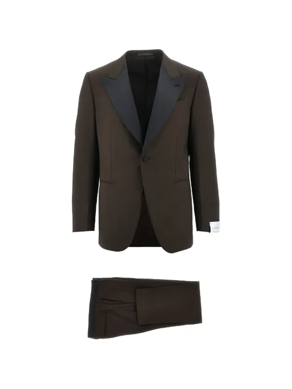 Caruso シングルスーツ | ブラウン | FARFETCH JP