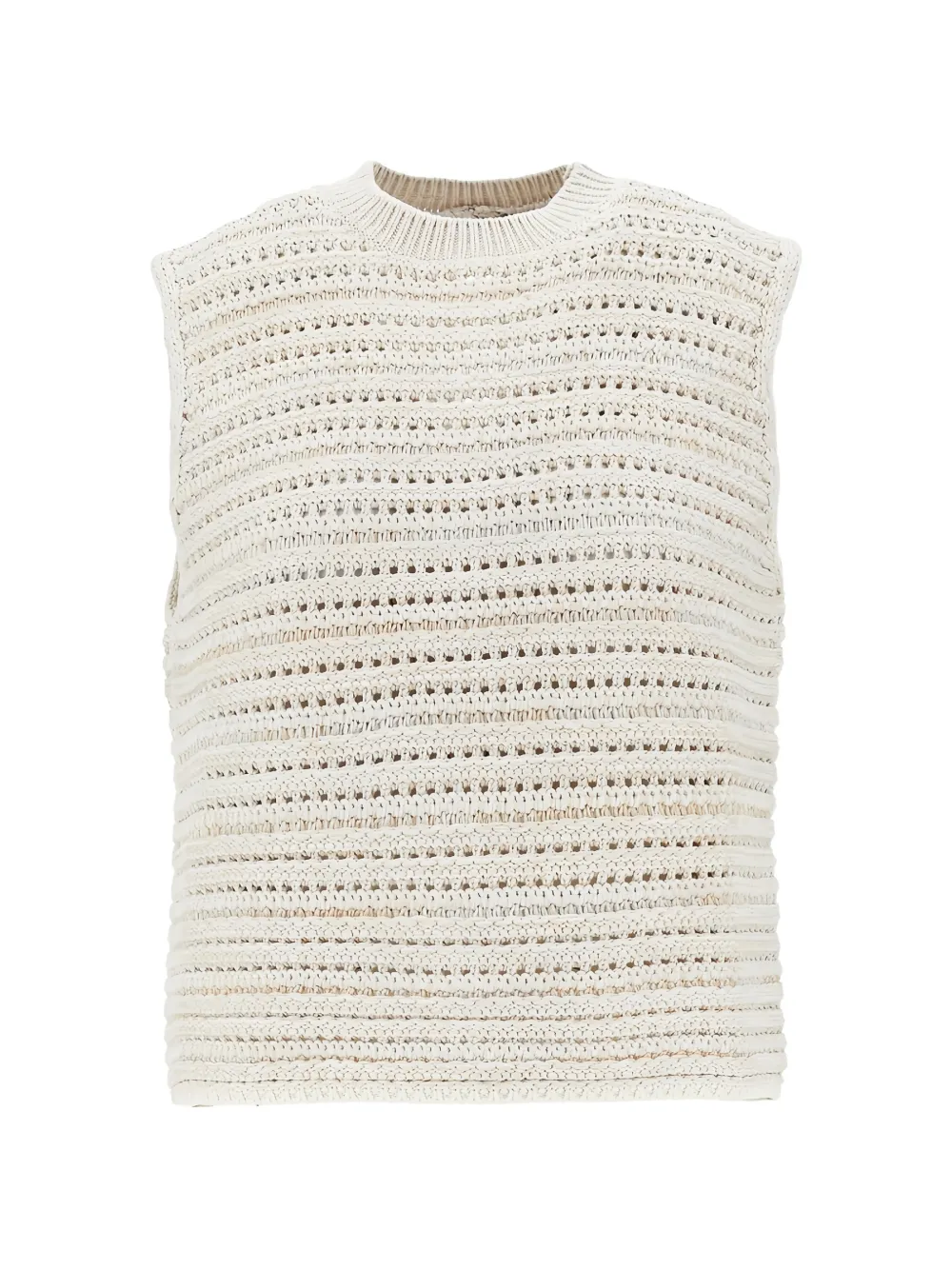 Emporio Armani pointelle-knit top - Toni neutri