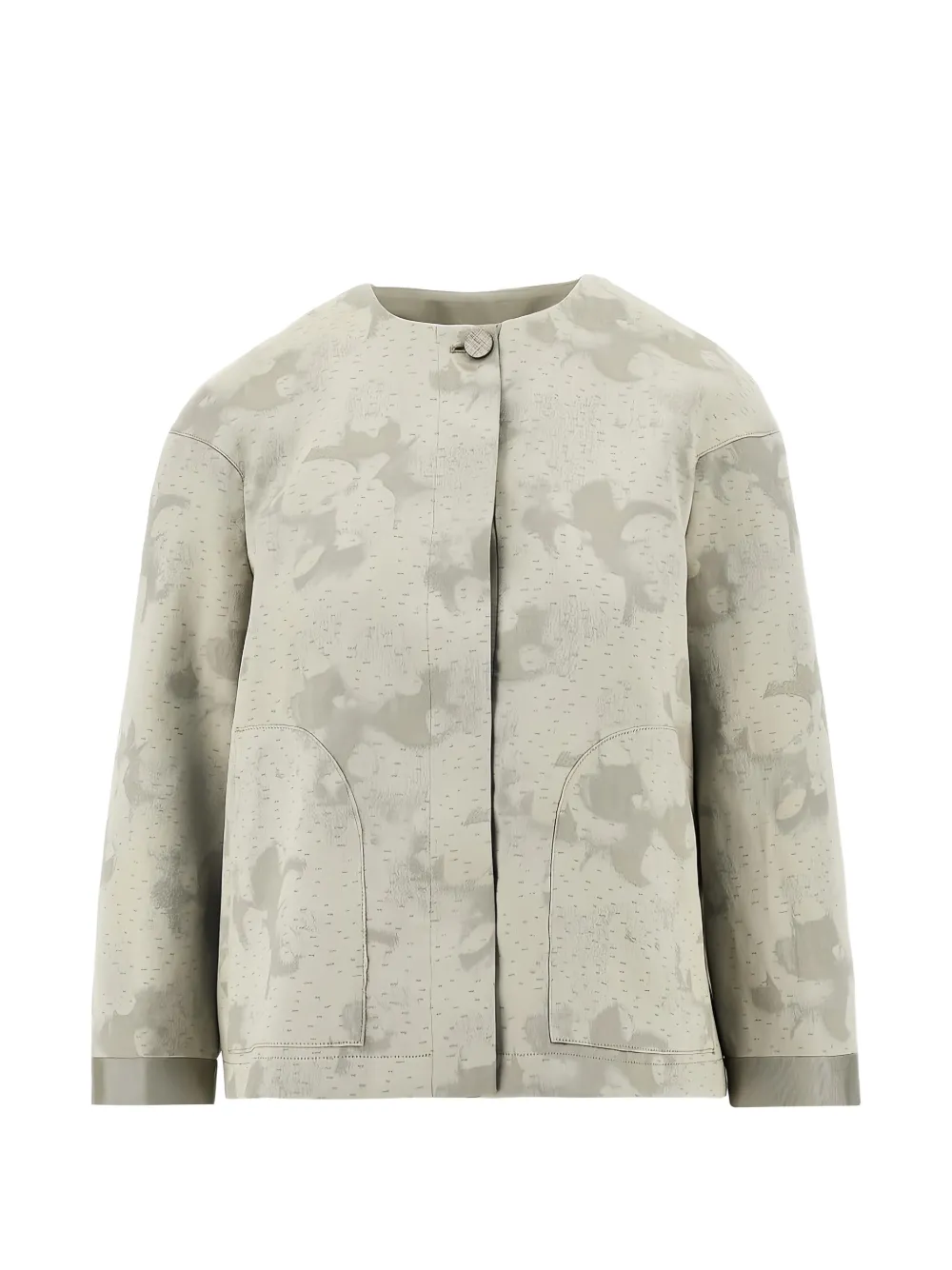 Emporio Armani camouflage-print jacket - Grigio
