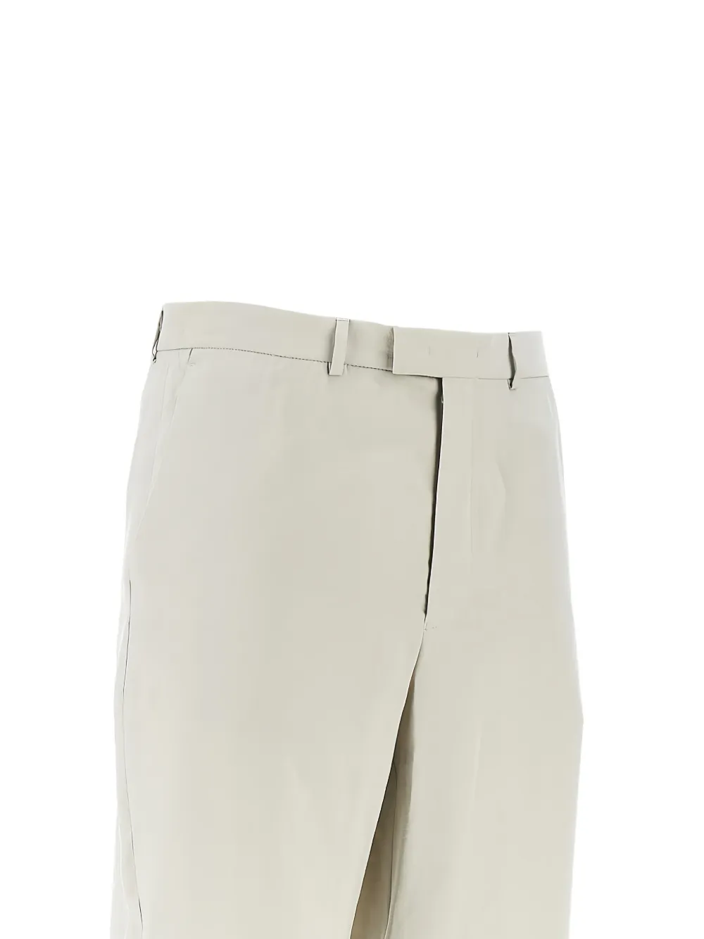 Emporio Armani Broek met riemlussen Beige