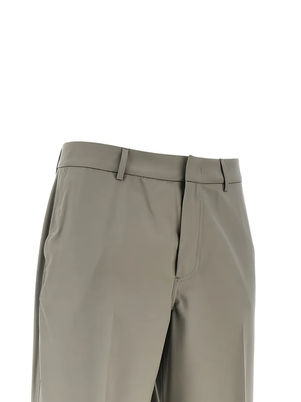 Emporio Armani Broek met riemlussen Grijs