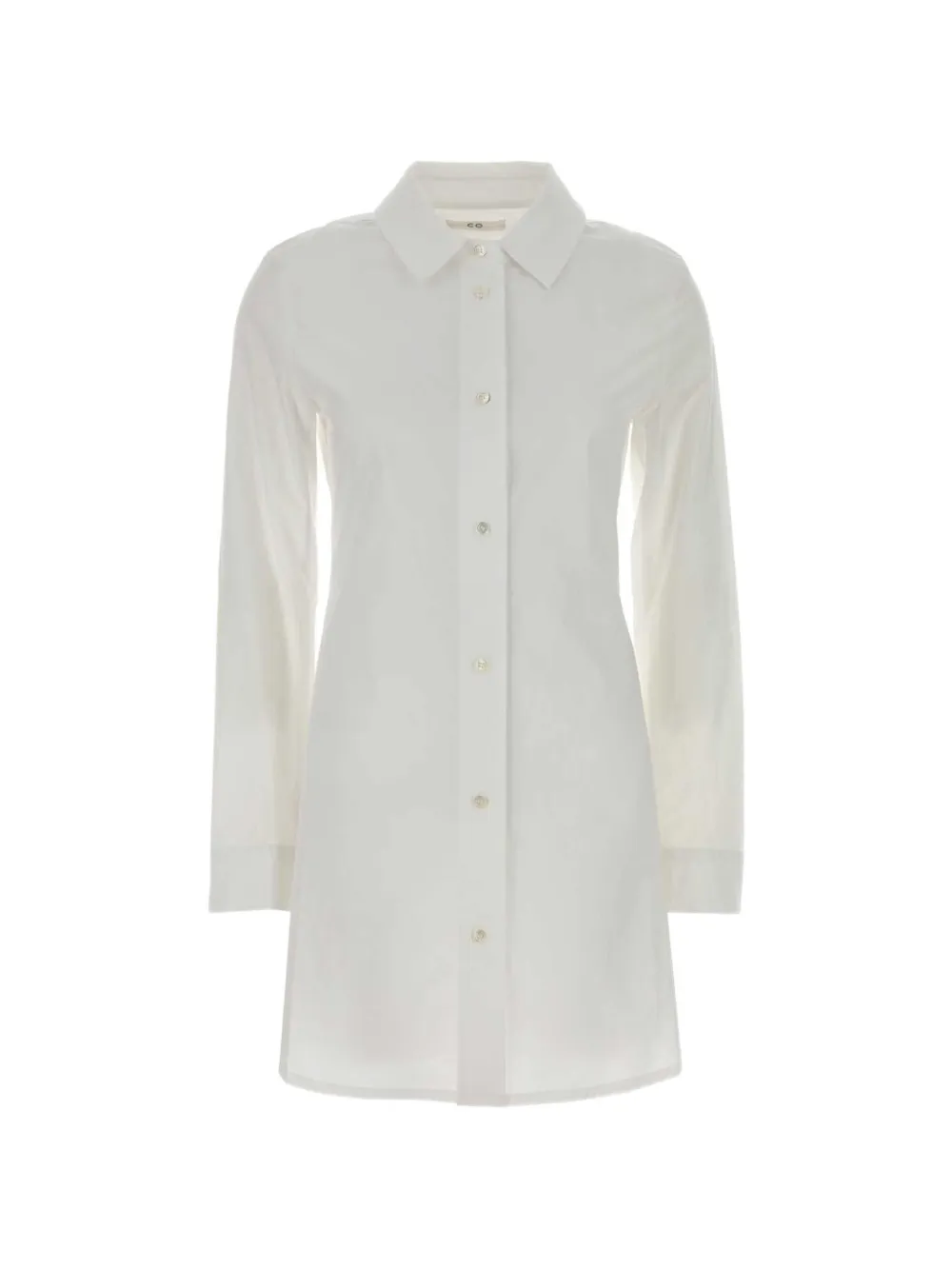 Co poplin long-sleeve shirt - Bianco