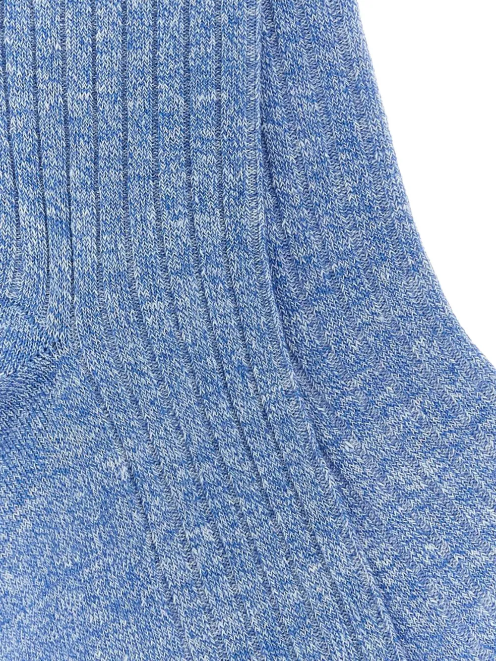  Gallo Melange Ribbed Socks - Blue 