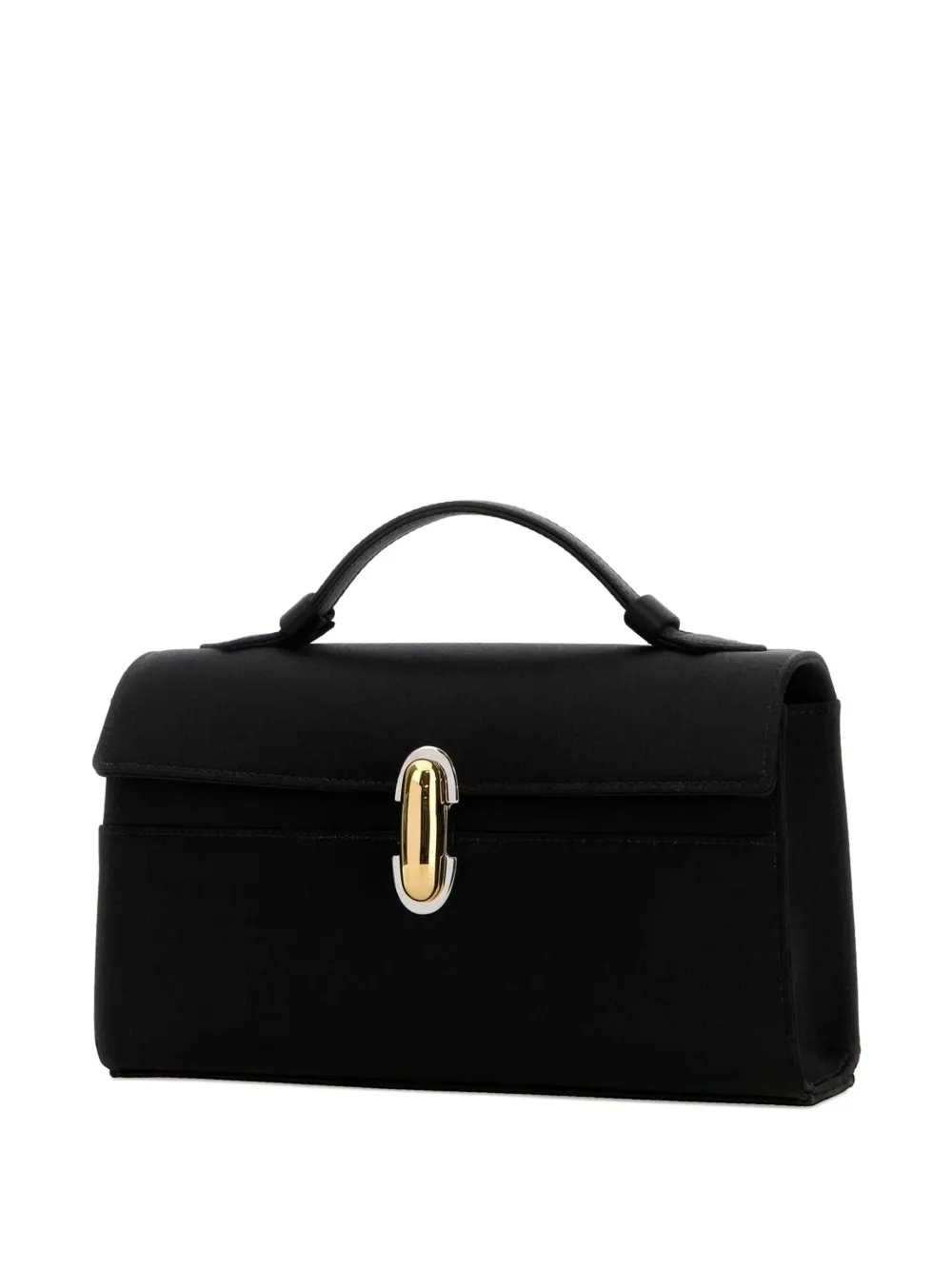  Savette Symmetry Satin Tote Bag - Black 