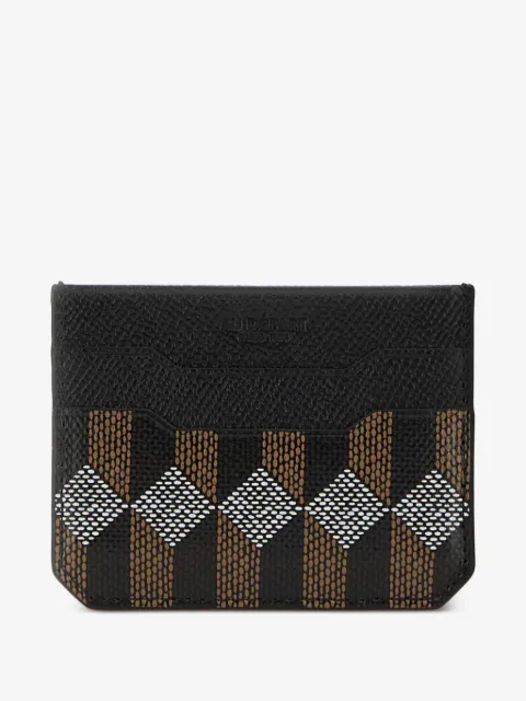 Au Départ printed leather card holder