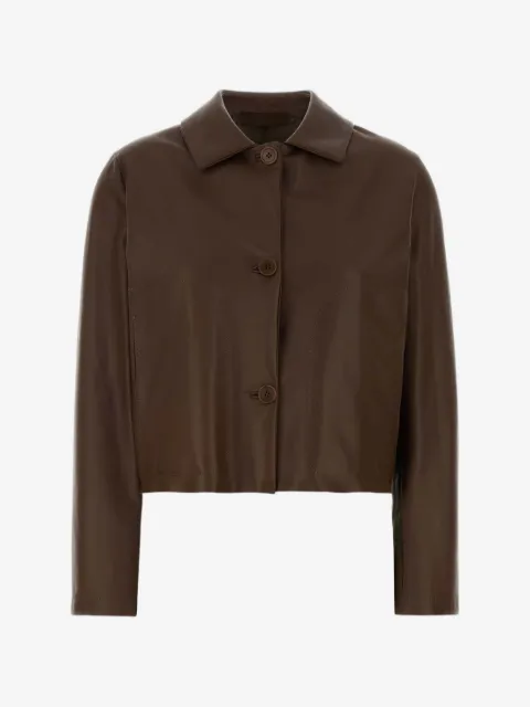 Santoro buttoned leather jacket