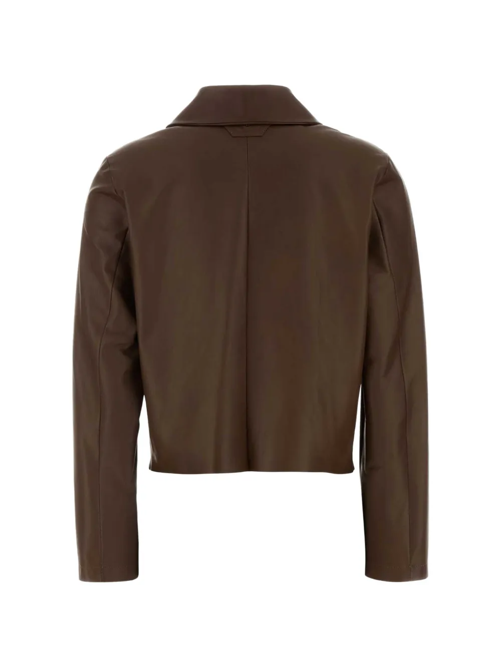  Santoro Buttoned Leather Jacket - Brown 