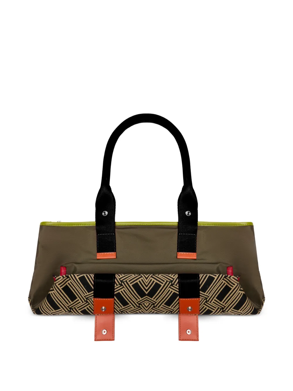 Lancel Mistral Rollable medium shopper met jacquard Beige