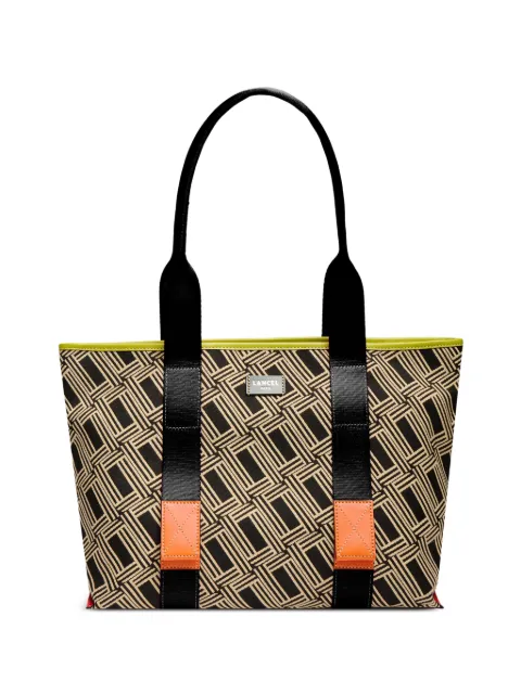 Lancel medium Mistral Rollable jacquard tote bag