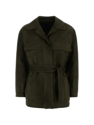 Salvatore Santoro レザージャケット 春夏 軽量パンチング 茶 Salvatore Santoro Flap Leather Jacket | Brown | FARFETCH
