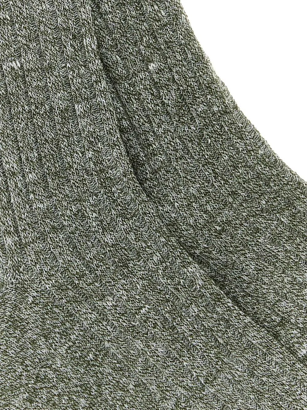  Gallo Melange Ribbed Socks - Green 