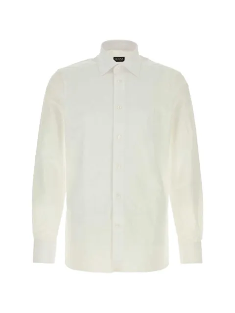 Zegna camisa de popelina