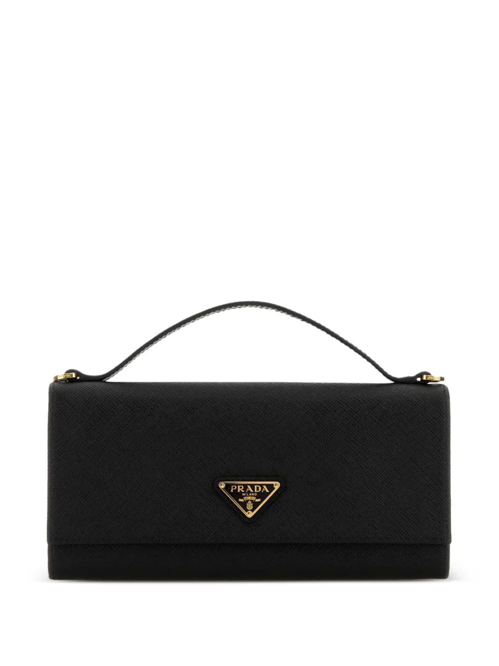 Prada Triangle logo wallet - Nero