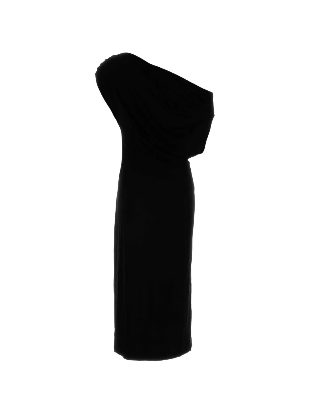  Co One-shoulder Midi Dress - Black 