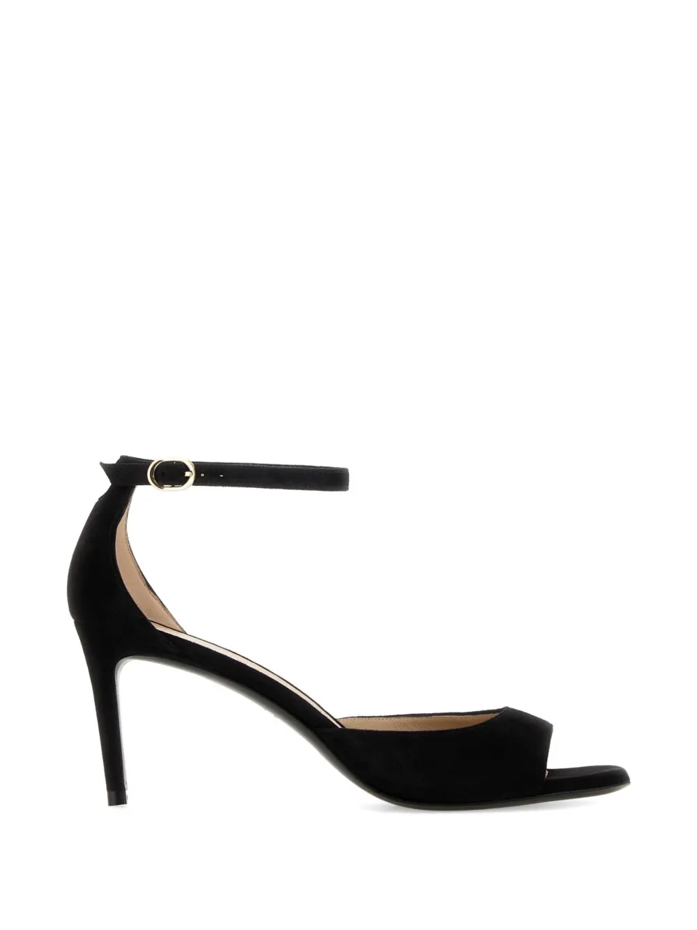 Stuart Weitzman Nudistia ankle strap peep-toe pumps Zwart