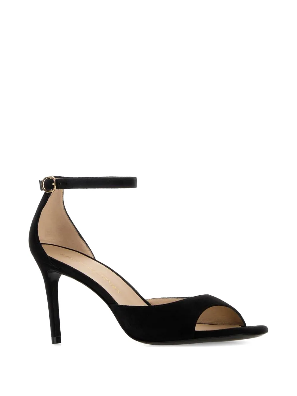 Stuart Weitzman Nudistia ankle strap peep-toe pumps Zwart