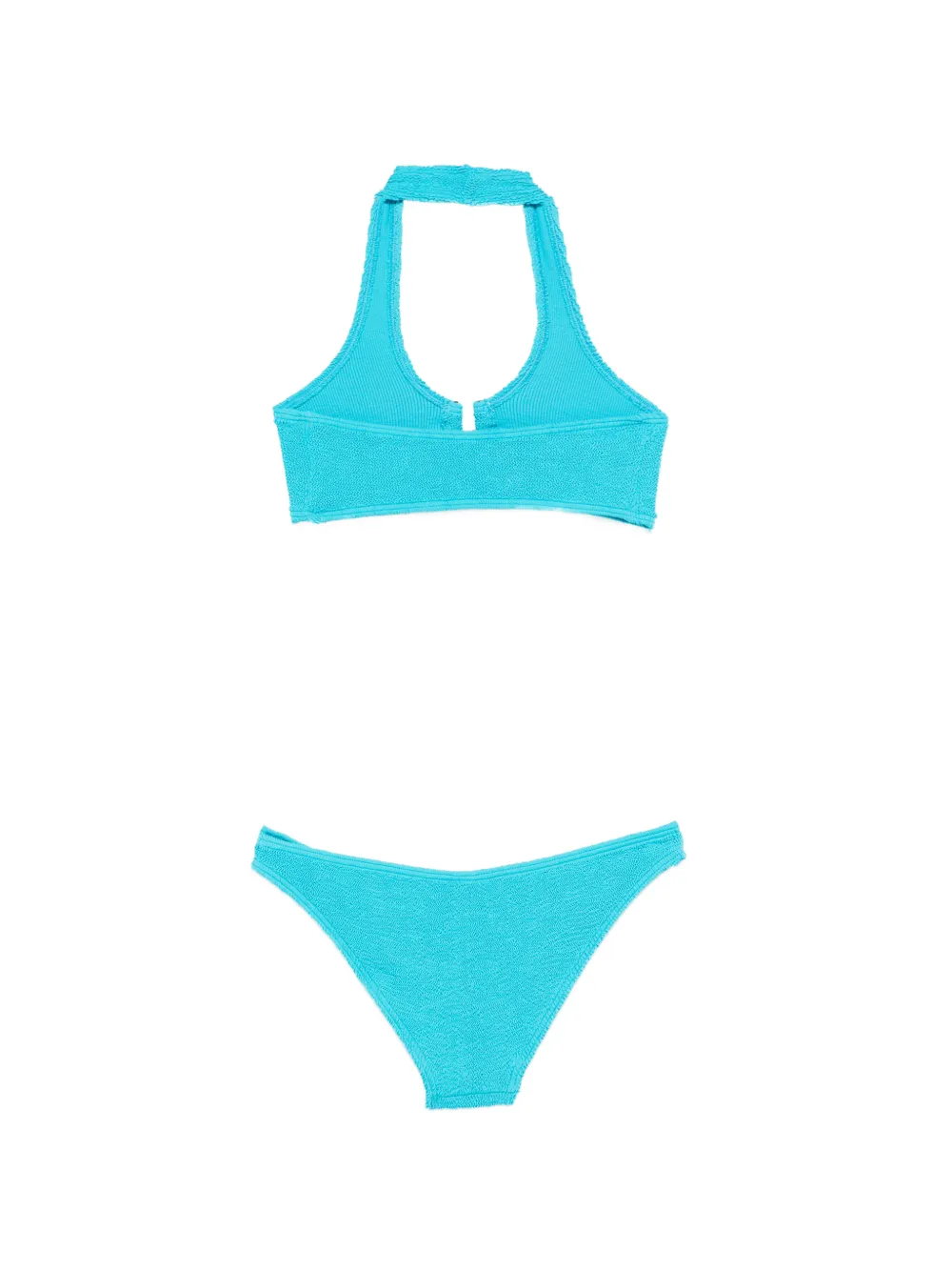 Bond-eye Bikini met U-detail Blauw