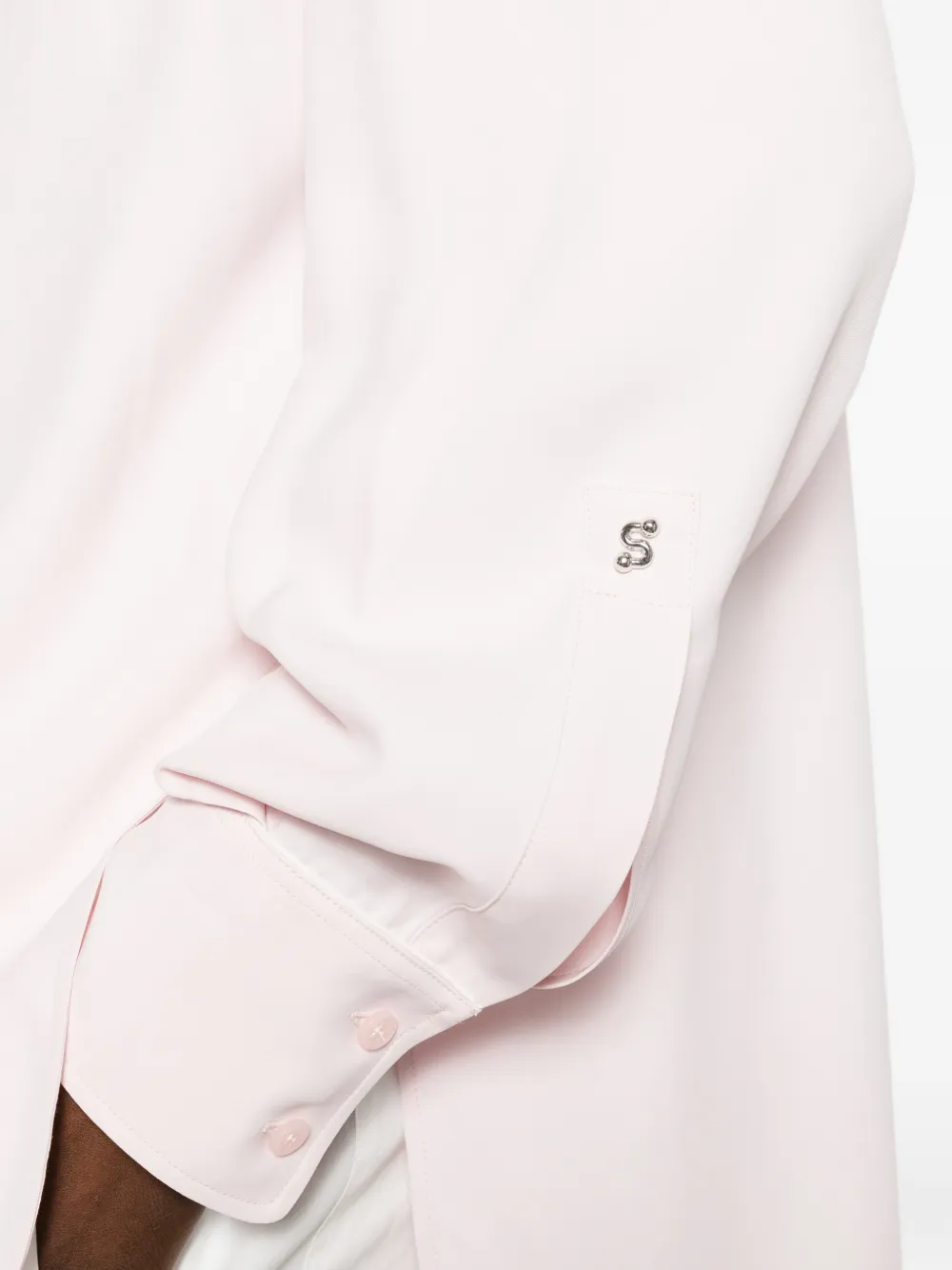 Sportmax Cocco blouse met borstzak en knopen Roze