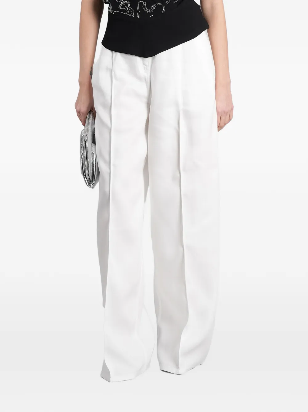 IRO Remy pleated wide-leg trousers - Bianco