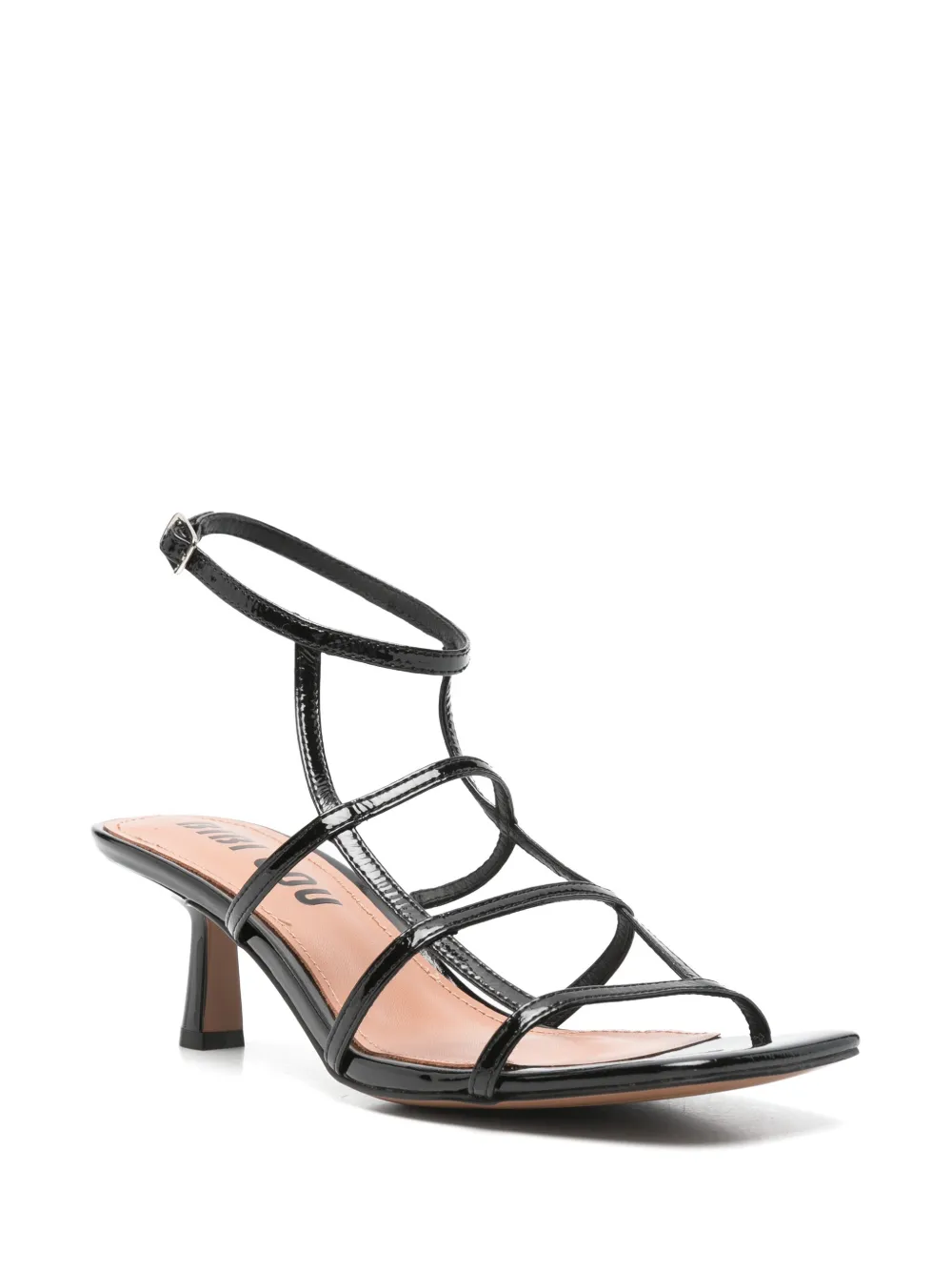 Bibi Lou patent-leather sandals Zwart