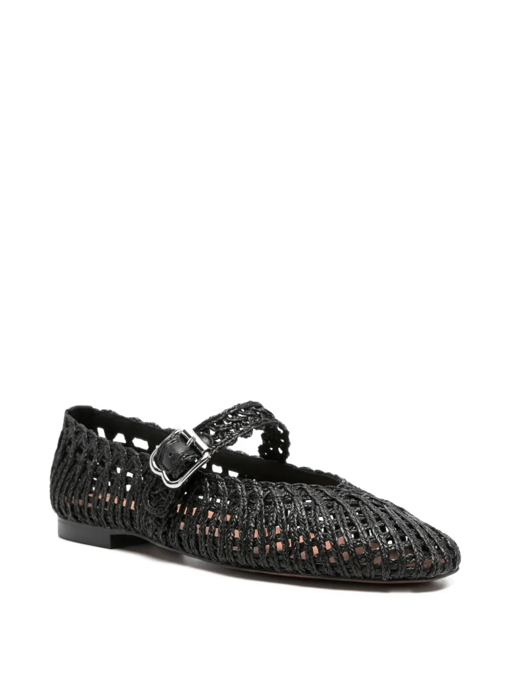 Bibi Lou woven strap ballet flats Zwart