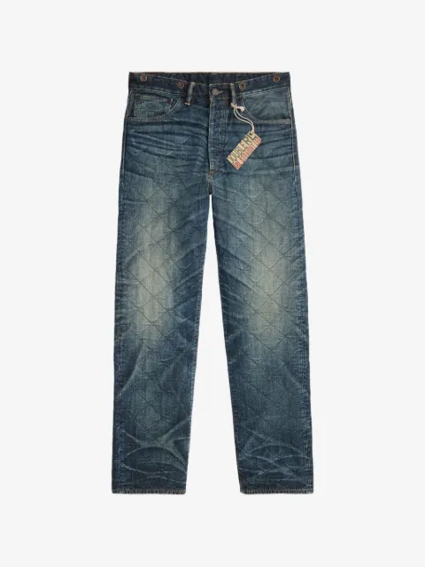 Ralph Lauren RRL quilted straight-leg jeans