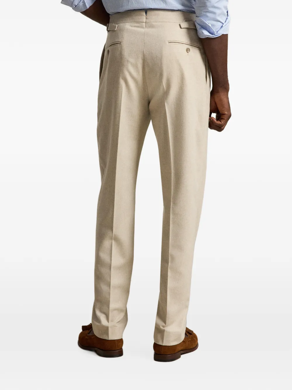 Polo Ralph Lauren Flanellen wollen pantalon Beige