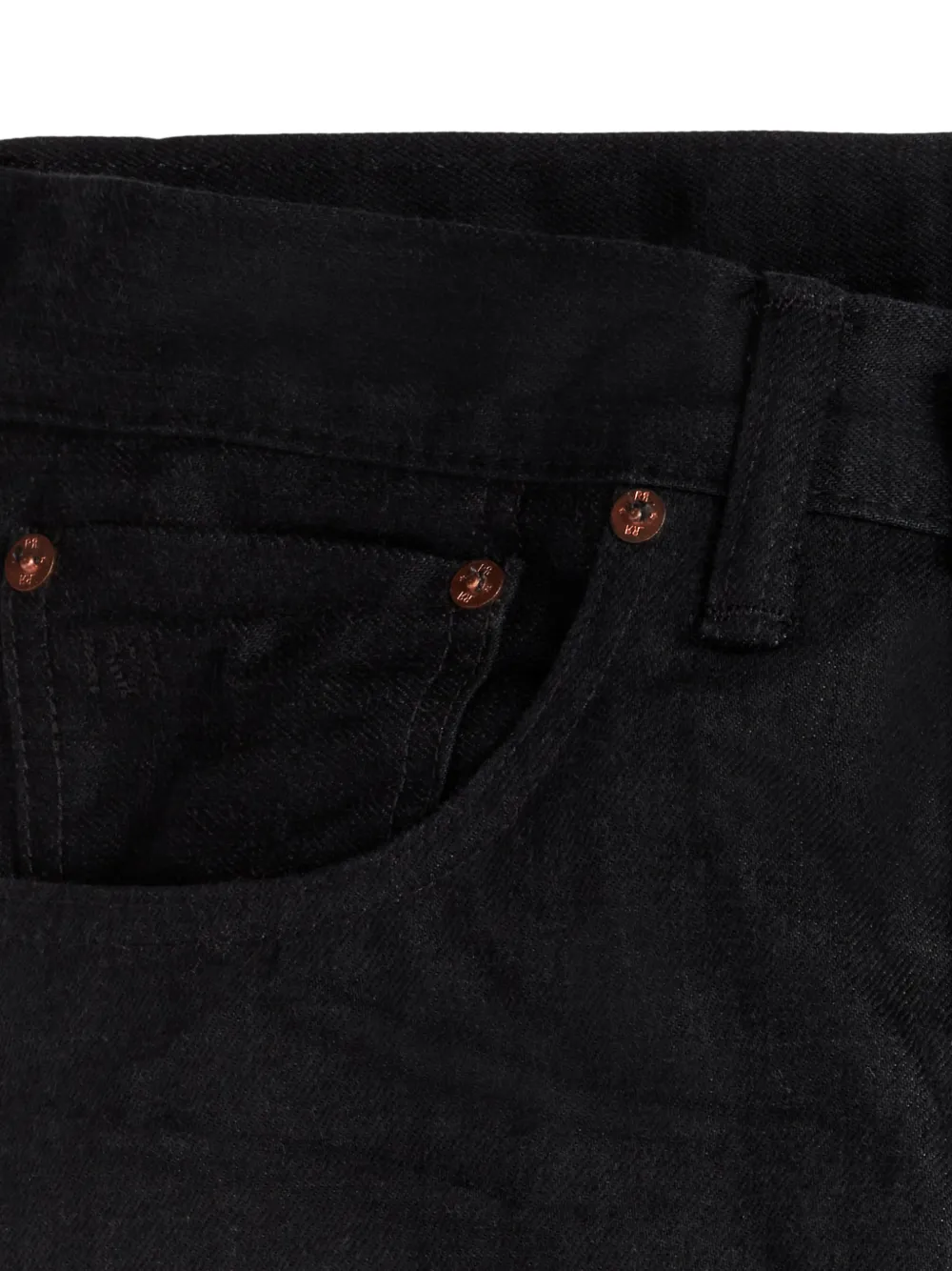Ralph Lauren RRL skinny jeans met afwerking Zwart