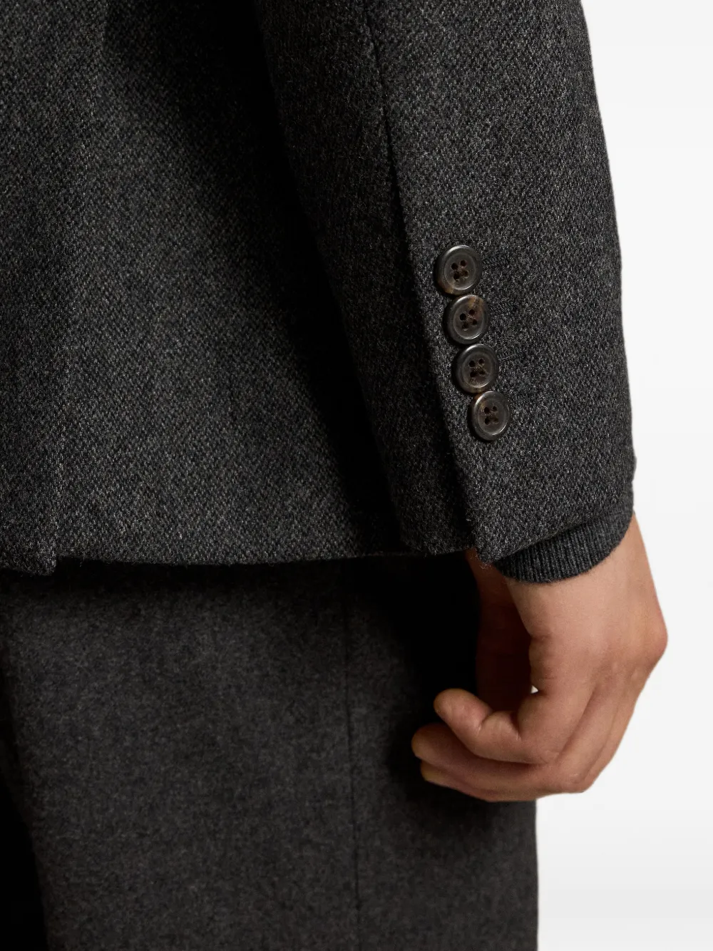 Polo Ralph Lauren Modern-fit polo blazer van gebroken twill Grijs