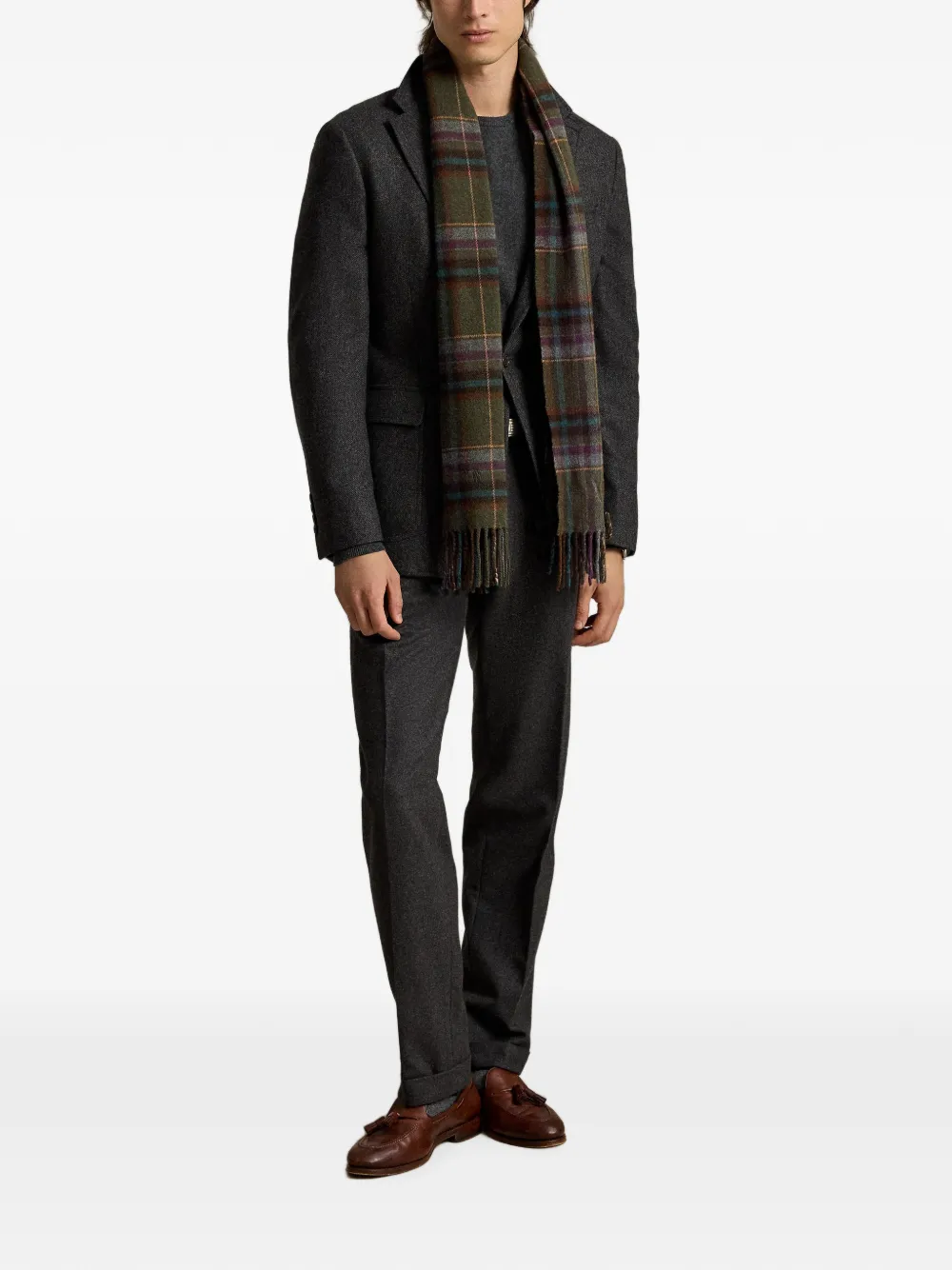 Polo Ralph Lauren Modern-fit polo blazer van gebroken twill Grijs