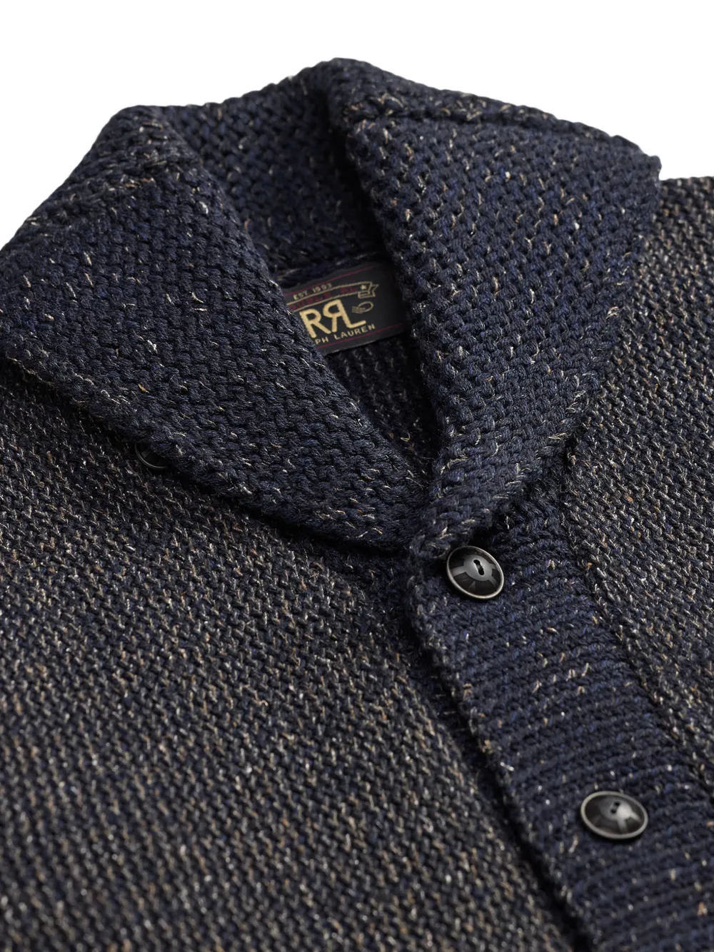 Ralph Lauren RRL Vest met sjaalkraag Blauw