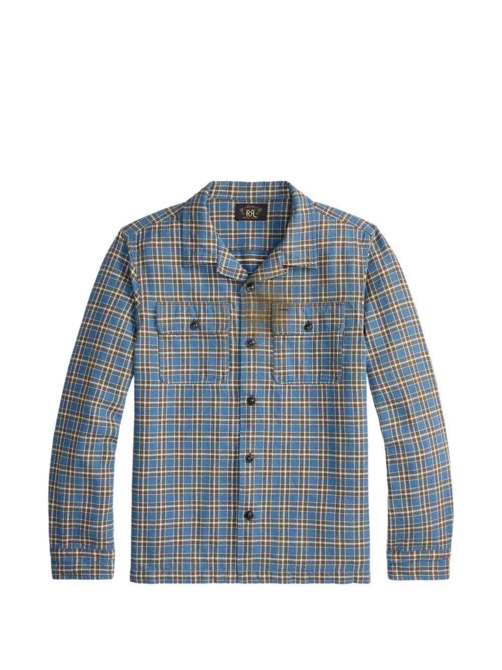Ralph Lauren RRL Hemd mit Karomuster - Blau