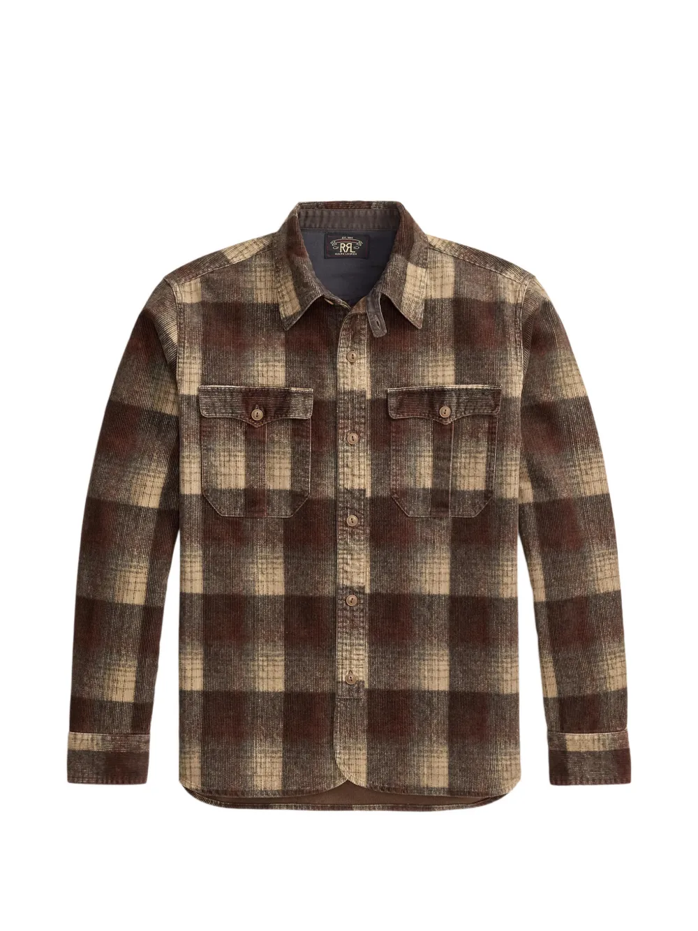 Ralph Lauren RRL Geruit overhemd Bruin